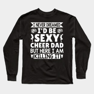 Cheer Dad Family Father Cheerleader Squad Long Sleeve T-Shirt